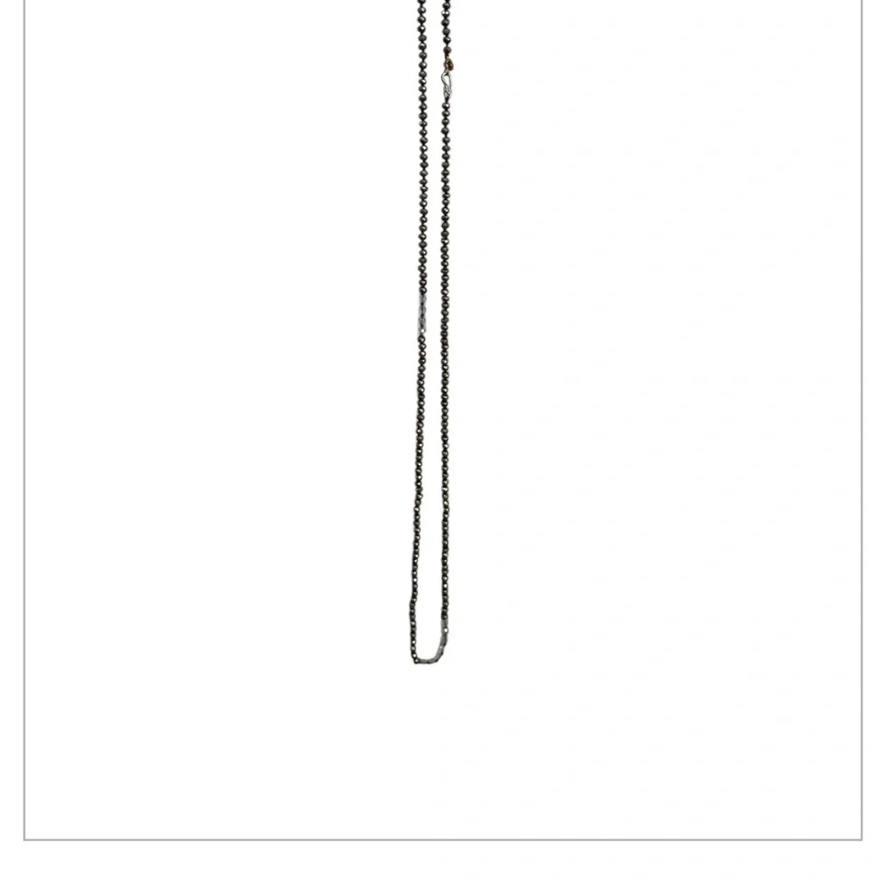 CHAN LUU Elegant SLATE and Gold Chain Necklace - Picture 2 of 11